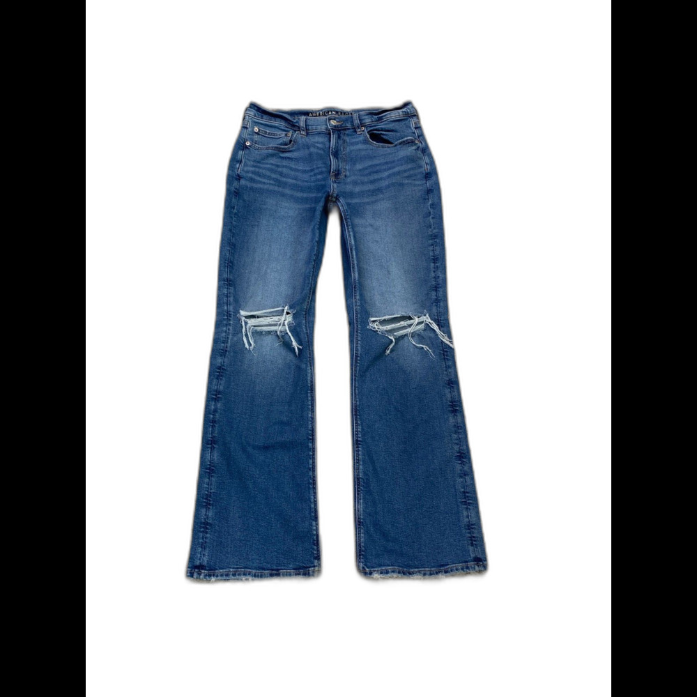 American Eagle 90s Bootcut Stretch Distressed High-Rise Size 12R